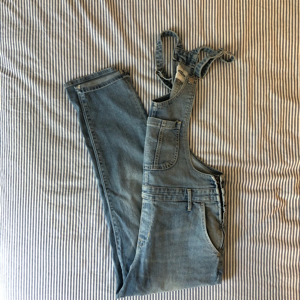 Old Navy Denim Boyfriend Fit Overalls